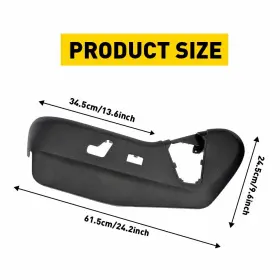1UQ99DX9AB DODGE Left Driver Seat Track Cover Town Chrysler #3