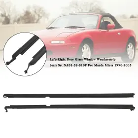 NA01-58-810F Door Glass Window Weatherstrip Seals Set Miata