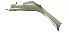 4H4864608P AUDI Rear Right Passenger Door Sill Scuff Panel