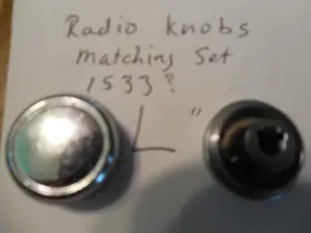 1533 AUTO OR TRUCK Radio Knob Set Chev Ford Mercury Mopar #2