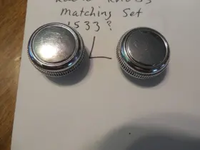1533 AUTO OR TRUCK Radio Knob Set Chev Ford Mercury Mopar