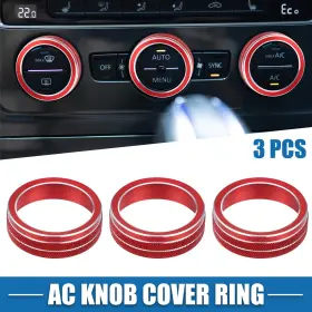 726215137675 AUTOMALL TECH Ac Knob Ring Covers Pack Vw Tiguan