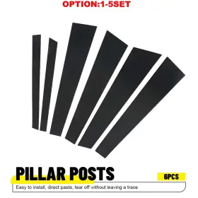 BZT-525I-01-03-6B AUXITO Window Pillar Posts Door Cover 540I