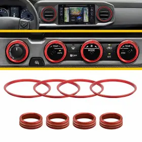 CFKZSH-TACOMA-16-22 AUXITO Vent Covers Control Ring Knobs Set