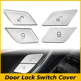 CMKGG-W205-15-22 AUXITO Benz Sticker Door Lock Switch Cover