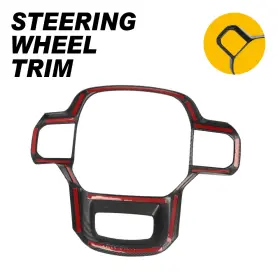 FXPZSK-F150-21-25TXW AUXITO Carbon Steering Wheel Panel Cover