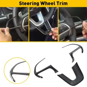 TESIN202011559 AUXITO Carbon Fiber Cover Steering Wheel Dodge