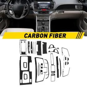 TXWT-ACCORD-13-17TZ AUXITO Set Carbon Fiber Inside Dash Cover