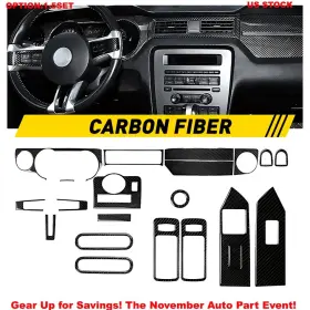 TXWT-MUSTANG-09-13TZ AUXITO Carbon Fiber Interior Cover Front