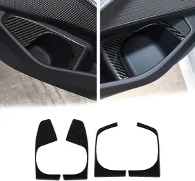 XRY0228 BLAKAYA Carbon Fiber Door Cup Holder Frame Panel