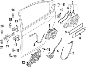 51-22-5-A33-F87 BMW Interior Door Handle