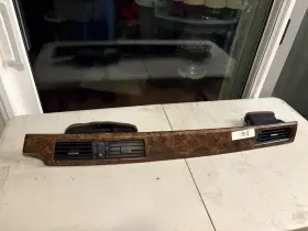 51456970266 BMW Front Interior Dash Wood Grain Panel Air E60