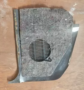 51491935592 BMW Passenger Right Kick Panel Speaker Cover E30 #2
