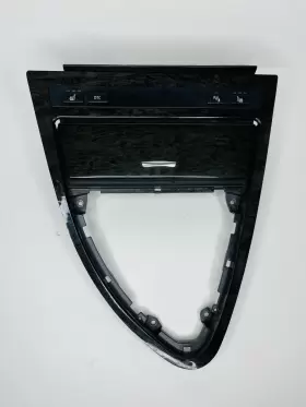 7114939 BMW Center Console Shifter Bezel Ashtray Woodgrain