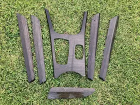 7242646 BMW Interior Fineline Wave Wood Dash Door Set Grain