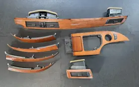 7896950 BMW Dash Door Wood Madeira Nutwood Bezzel Cover Set