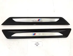 8055779 BMW Front Door Sill Cover Entrance Kick Plates Set M3