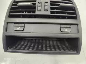 9158312 BMW Rear Center Console Heated Cpntrol Panel Air Vent #3
