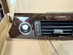9214797 BMW Front Dashboard Center Air Vent Bambus Wood E90 #3