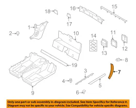 51377192285 BMW OEM Pillars Rocker Floor Interior Cover Z4