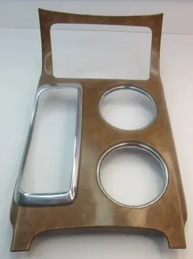 225.GM4A10 BUICK Woodgrain Center Cup Holder Bezel Enclave