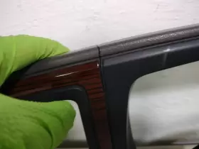 15100030 CADILLAC Burl Woodgrain Cluster Radio Dash Bezel #2