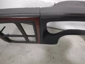 15100030 CADILLAC Burl Woodgrain Cluster Radio Dash Bezel #3