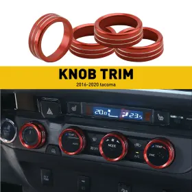 AA3061-RED CARCOMPONENTMARTED Knob Ring Cover Car Toyota