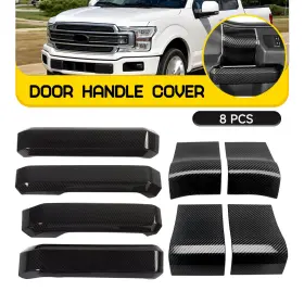 IH006 CARCOMPONENTMARTED Carbon Fiber Door Handle Covers F150