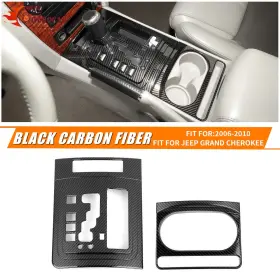 1202308318 CHEROCAR Carbon Fiber Gear Cup Holder Cherokee