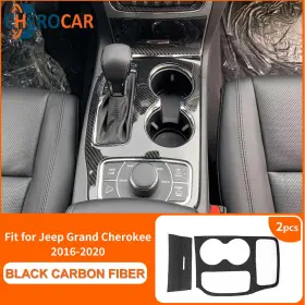2019081669YP214FQW CHEROCAR Carbon Fiber Grain Center Console