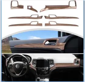20241226US03 CHEROCAR Wood Grain Center Dashboard Door Handle