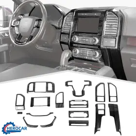APM2024041876 CHEROCAR Interior Console Panel Cover Wood F150