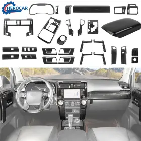 Cherocar Cherocar012026061105 33x Carbon Fiber Car Accessories Interior Trim Cover Full Kit For 4runner 20-23