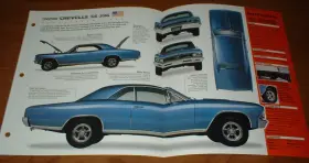 SS396 CHEVROLET Brochure Specs Poster Chevy Chevelle