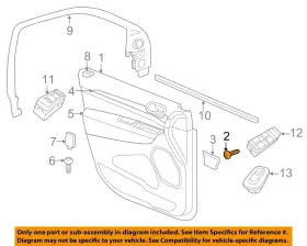 6505628AA CHRYSLER OEM Rear Door Interior Armrest Screw