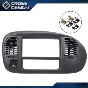 HT-02ITM1206BGY CROSSDESIGN Center Dash Radio Surround Bezel