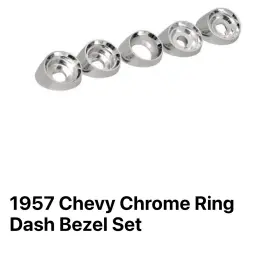B1454 DANCHUK Bel Air Dash Indicator Bezel Set 57 Chevy