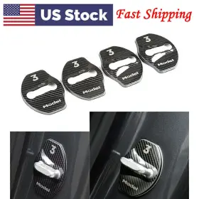550713609668 DICTORCOLTDUSA Carbon Fiber Cover Door Lock Lhd