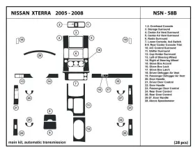 NSN-58B DL AUTO DESIGN Interior Carbon Fiber Dash Kit Nissan