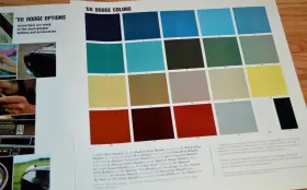Dodge Color Chart /options Original Dealer Advertisement Ad #2