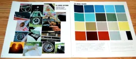 Dodge Color Chart /options Original Dealer Advertisement Ad