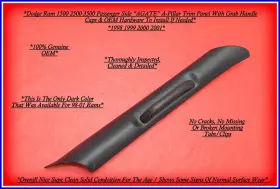 RH-5ES44TRM DODGE Passenger Pillar Grab Handle 1500 2500 3500