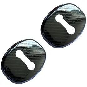 LC500 DTM Carbon Fiber Print Door Latch Striker Cover Rcf 350