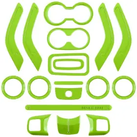 18PCS-GREEN E-COWLBOY Set Interior Door Jk Kit Jeep Wrangler