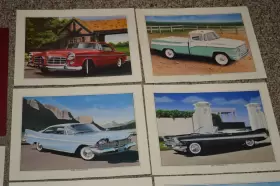 Factory/oem Rare Vintage Chrysler Promo Lithograph SET-6 Art #2