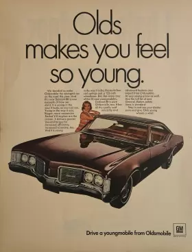 Factory/oem Oldsmobile Delmont Print Ad 10.5X13.5 Inch Olds