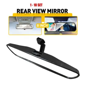 015322 FANCYAUTOWORLD Rear View Mirror Flat Stick Interior