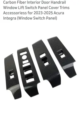 JB-21-20-19BQ FEWSHAW Carbon Fiber Door Window Switch Panel
