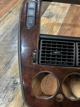 1L2X7804302EF FORD Radio Center Dash Bezel Air Vents Wood #2
